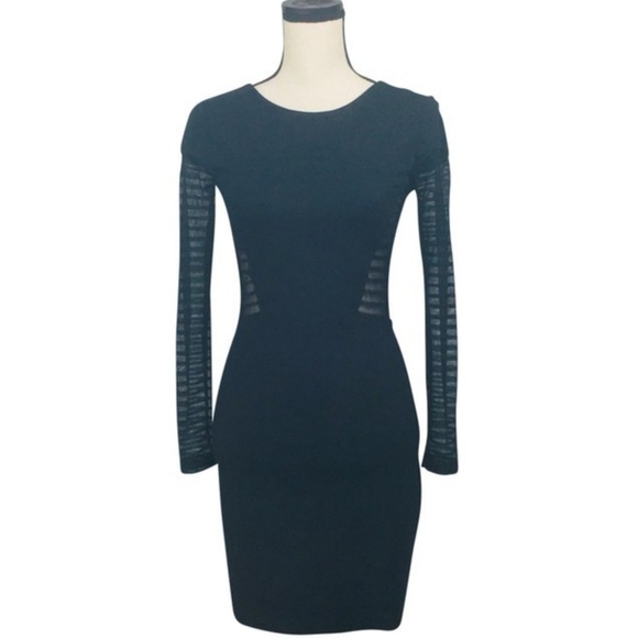 French Connection ~ Bette Mesh Inset Jersey Dress - Picture 3 of 10